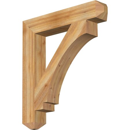 Ekena Millwork Imperial Craftsman Rough Sawn Bracket, Western Red Cedar, 6"W x 36"D x 40"H BKT06X36X40IMP04RWR